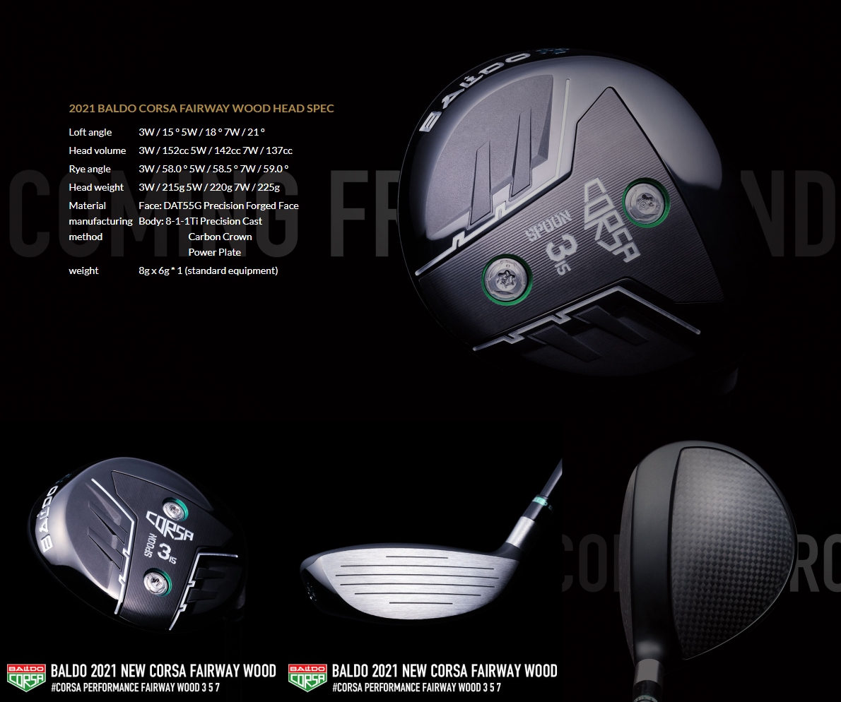 2021 Baldo Corsa Fairway Wood - 15° - Head Only