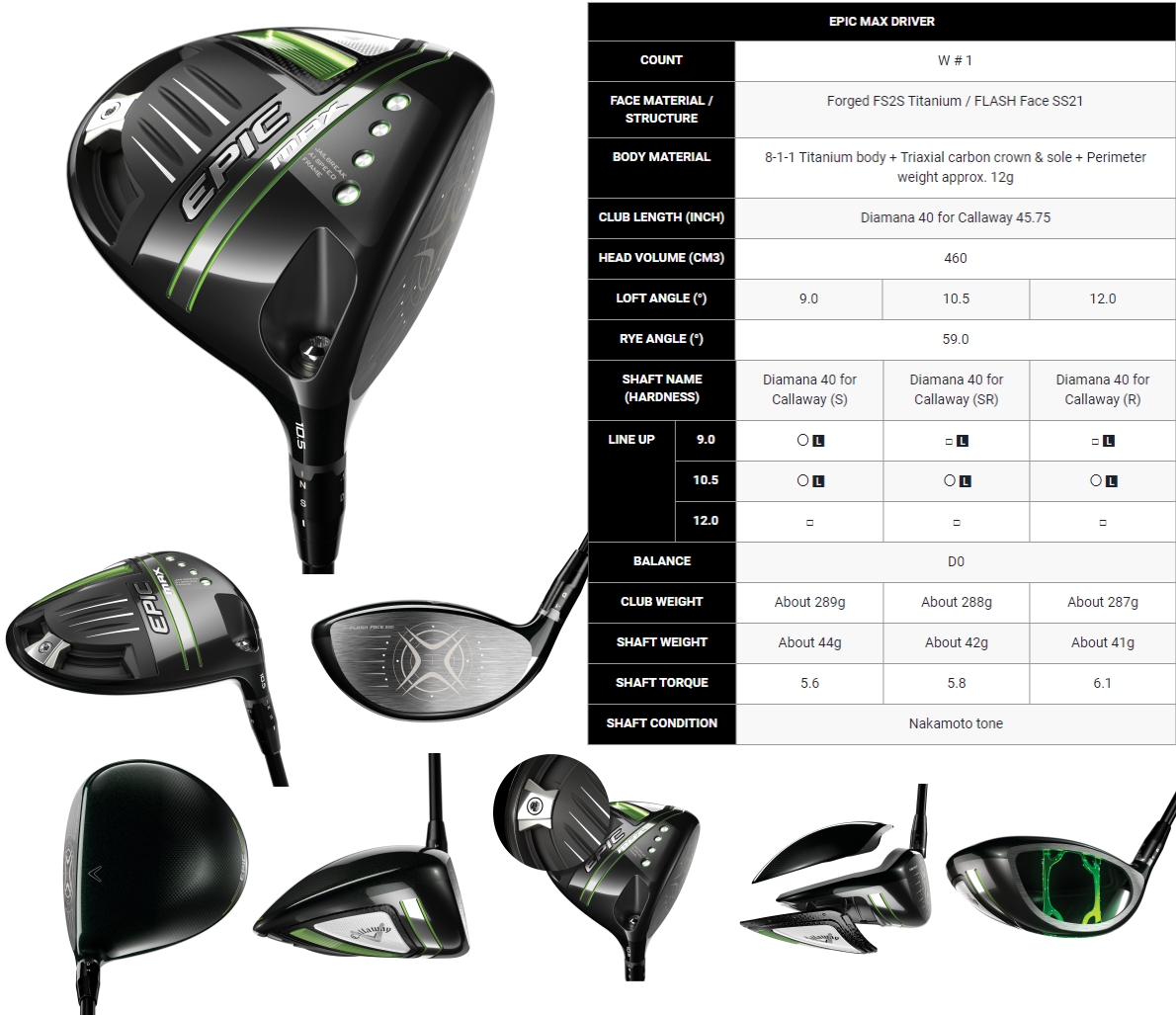 Callaway Epic Max Driver 2021 - JDM Version