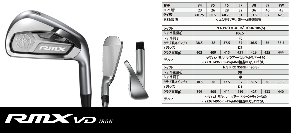 Yamaha RMX VD Irons 5-PW ( 6pcs )