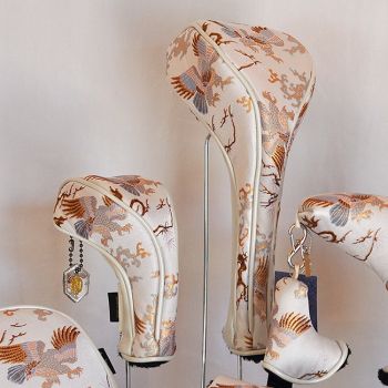 Michibiki Brocade Hawk White Head Cover fw ut,Michibiki Brocade Hawk White Head Cover pt,Michibiki Brocade Hawk White Head Cover all,,,