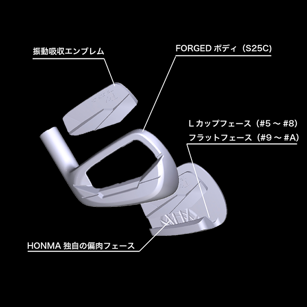 Honma T//World Px Irons 6-PW ( 5pcs ) Honma T//World Px Irons 6-PW ( 5pcs )