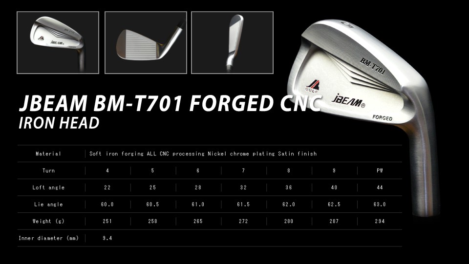 JBeam BM-T701 Forged Irons 4-PW ( 7pcs )