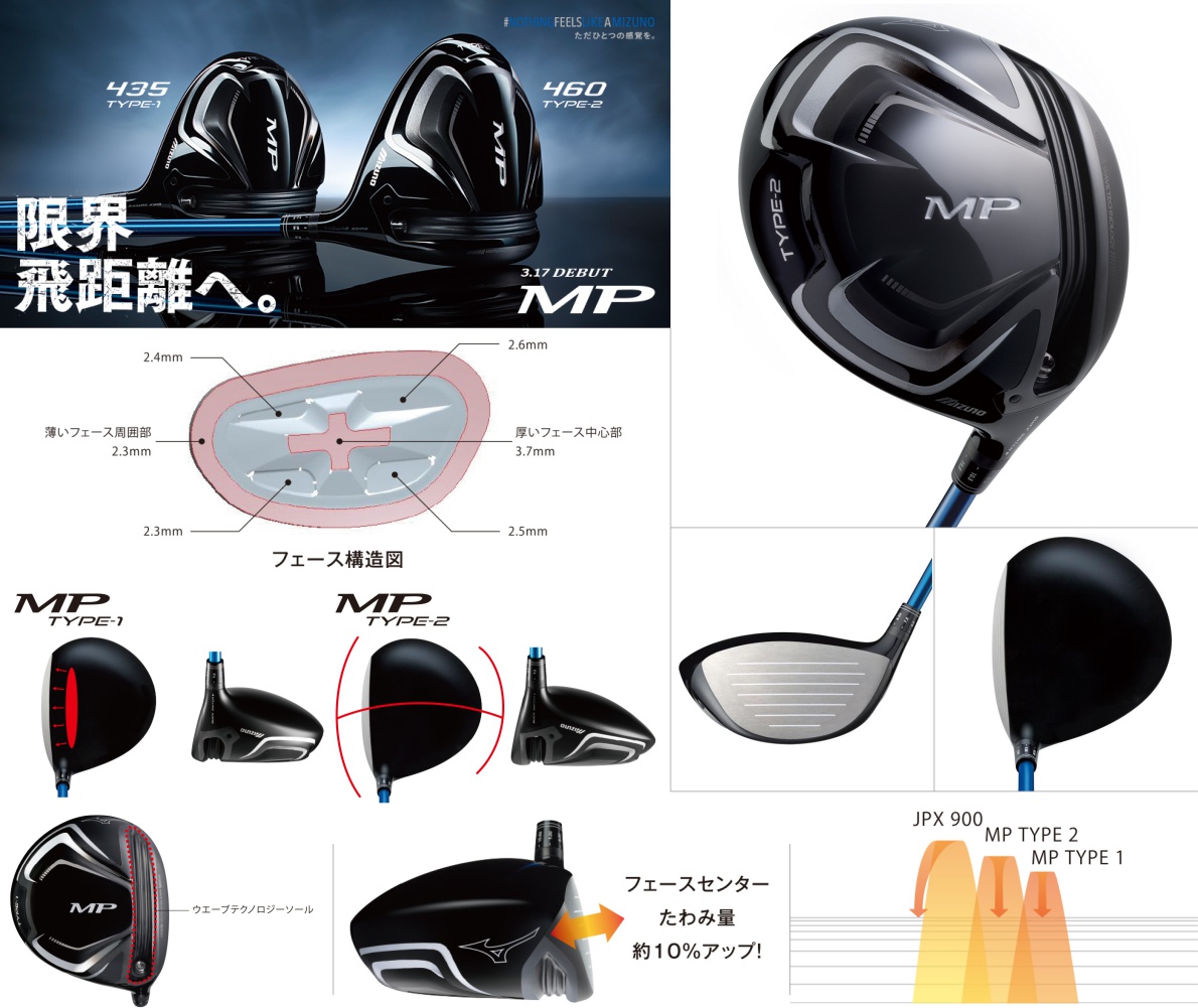 定番人気格安】 ヤフオク! - MIZUNO ミズノ MP TYPE 2 ドライバー