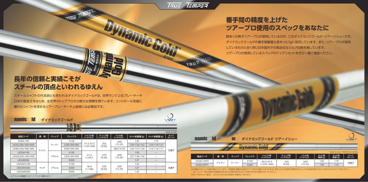 True Temper Dynamic Gold Iron Shaft