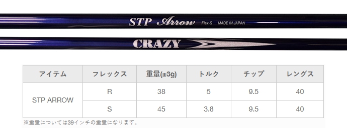 Crazy STP Arrow Iron Shaft Set