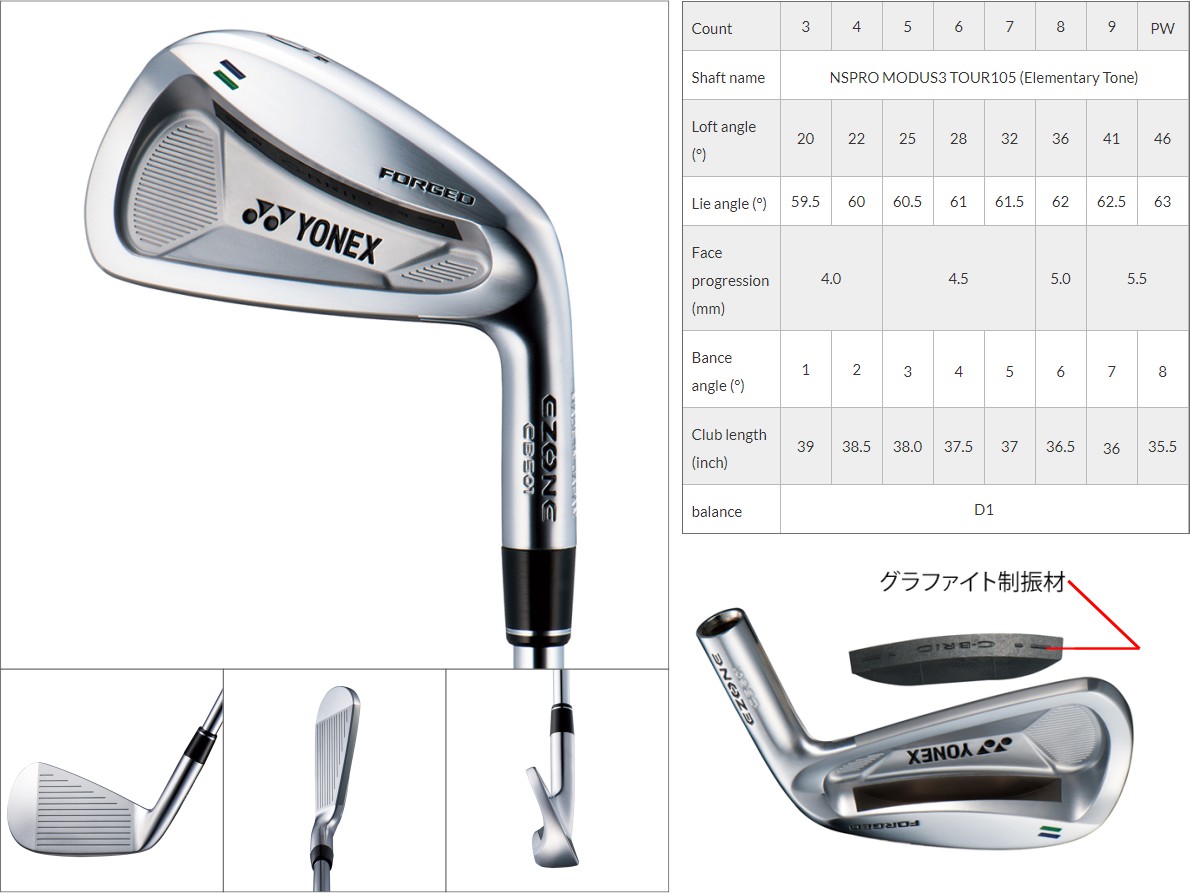 Yonex Ezone CB501 Forged Irons 5-PW ( 6pcs )