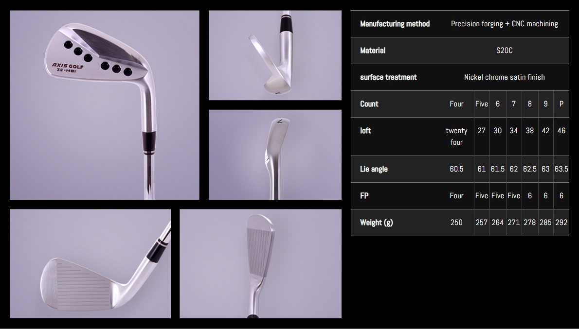 Axis Golf Z2 MBI Iron Axis Golf Z2 MBI Iron