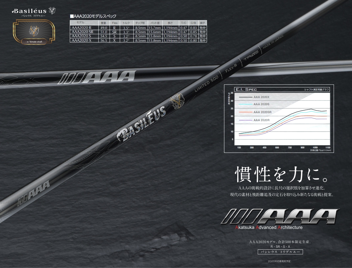 Basileus AAA 2020 Limited Model Shaft