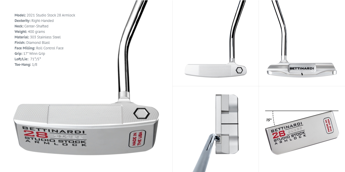 Bettinardi 2021 Studio Stock 28 Armlock Putter