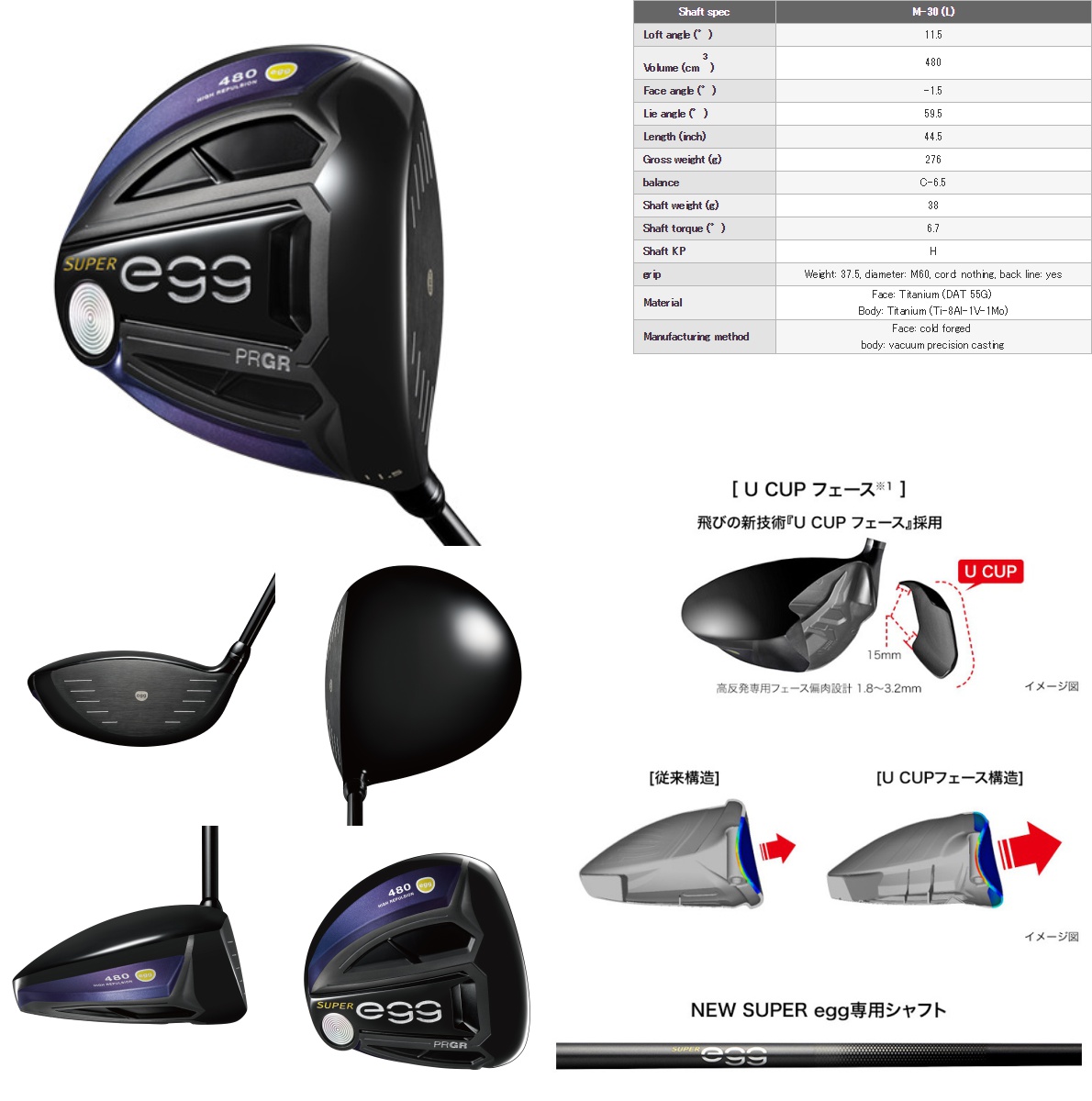 PRGR New Super Egg 480 Ladies Driver 2019