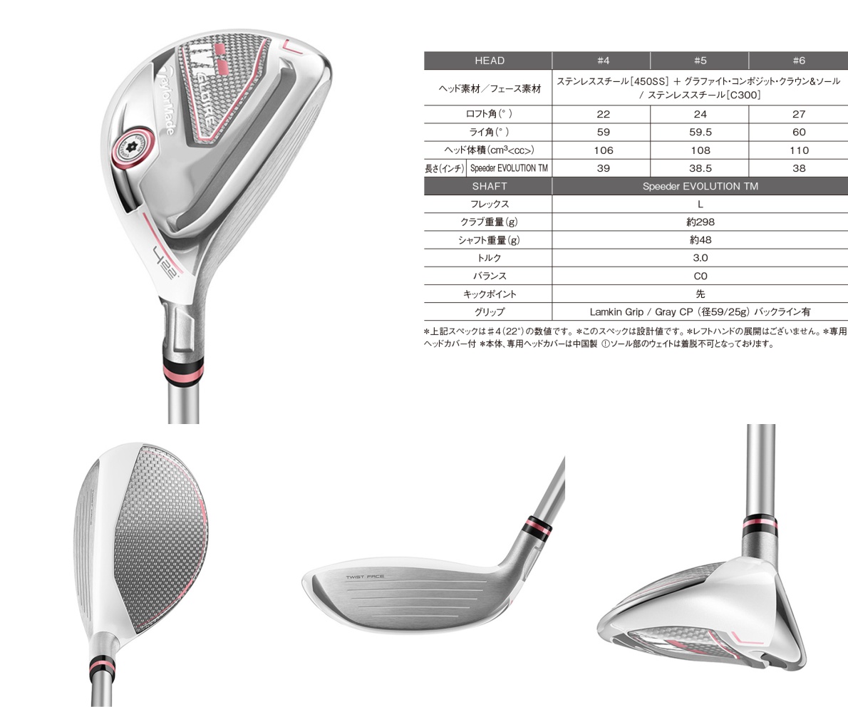 Taylormade M Gloire Womens Rescue Utility - JDM Version