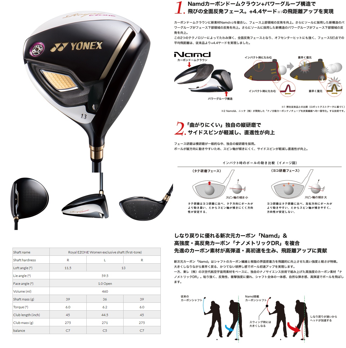 Yonex Royal Ezone Womens Driver 2019