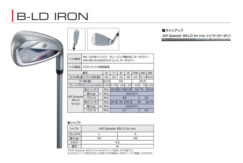 Bridgestone B-LD Ladies Iron