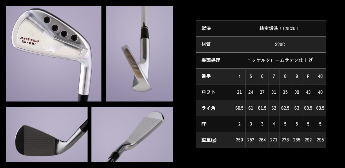 Axis Golf Z2 CBI Iron