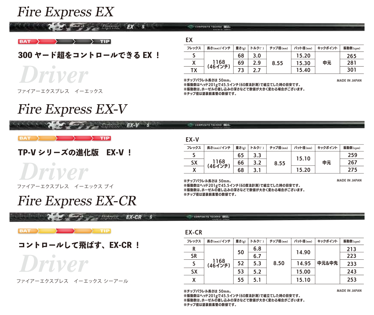 Fire Express EX Series Shaft