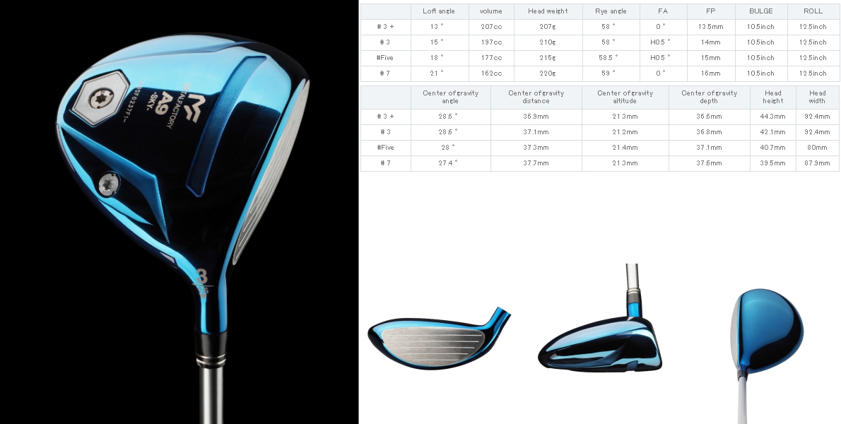 Metal Factory A9 Sky Fairway Wood Sky Blue