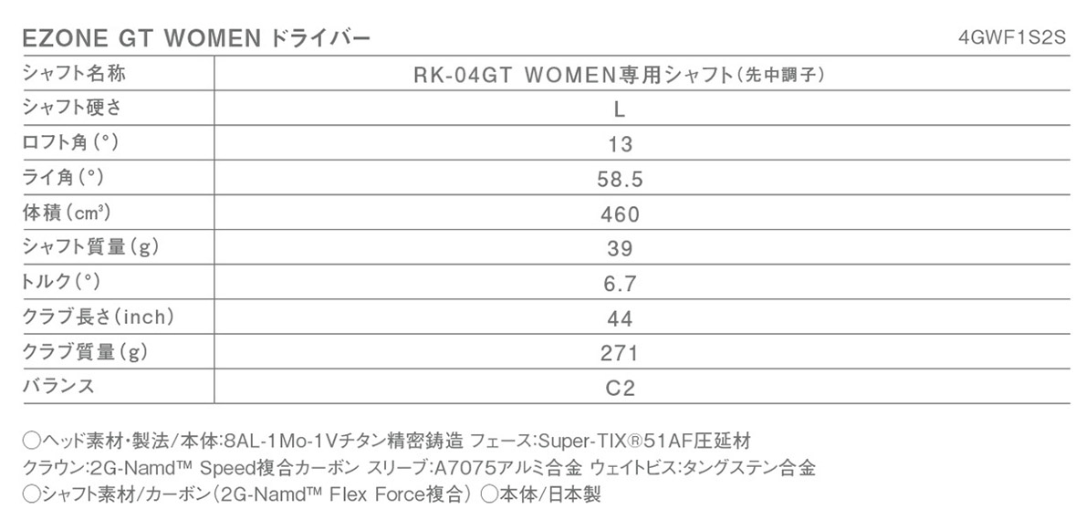 Yonex Ezone GT Type-S Women's Driver 2024
