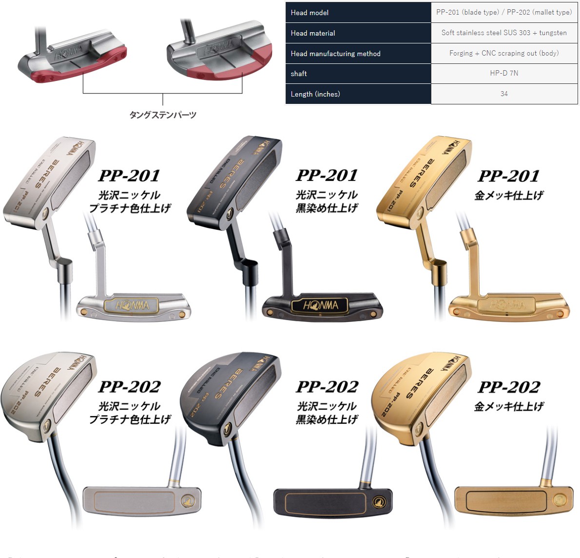 Honma Beres PP-201 Putter