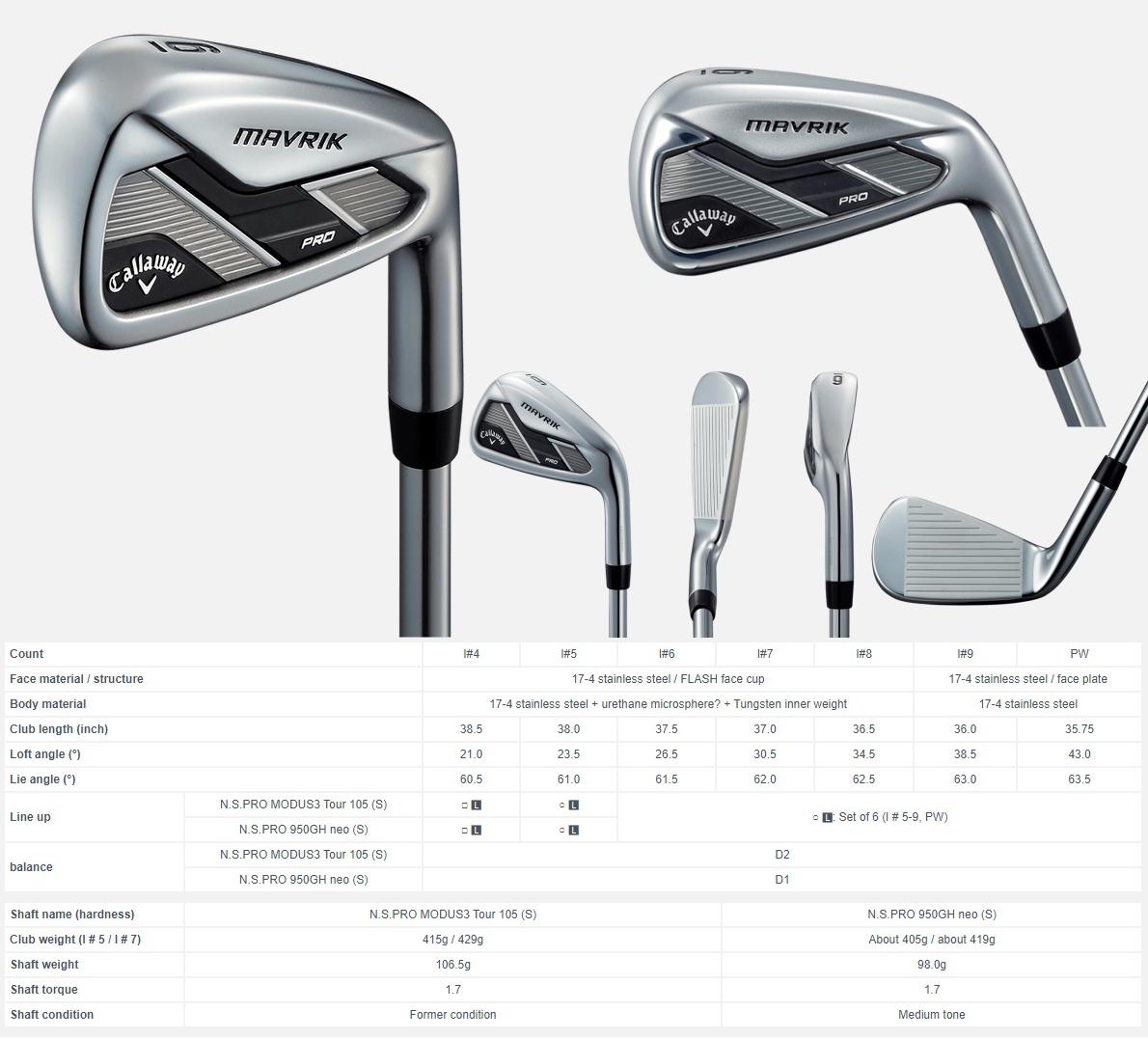 callaway mavrik pro 3 iron