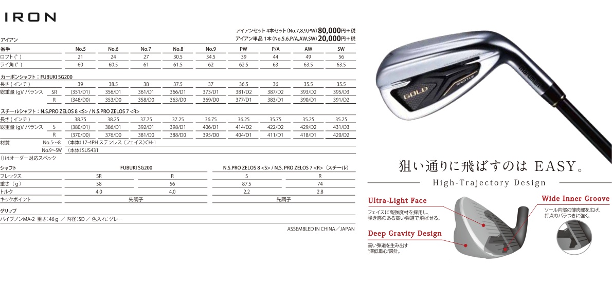 Maruman Shuttle Gold Iron